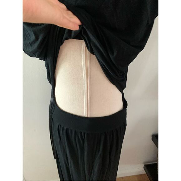 Feliciti and coco black maxi dress long size large - Picture 4 of 5